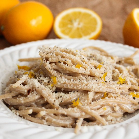 Spaghetti with Meyer Lemon Cream