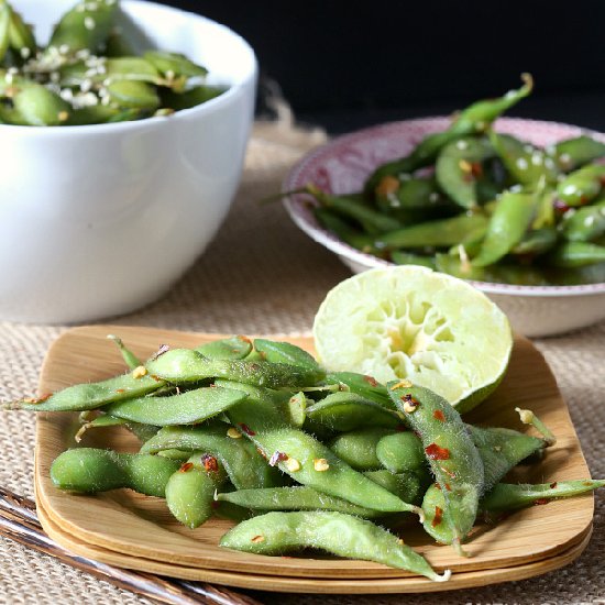 Red Pepper & Lime Edamame