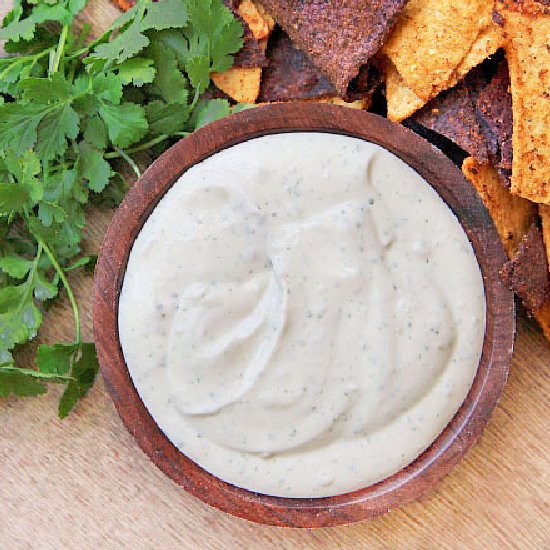 Greek Yogurt Chive and Cilantro Dip