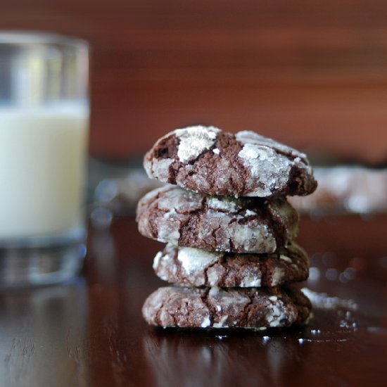 Chocolate Espresso Crinkle Cookie