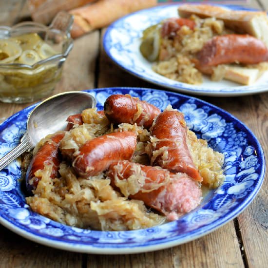 Polish Sausage & Sauerkraut