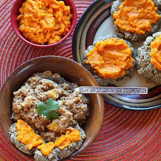 Onion Stew and Pecan Biscuits