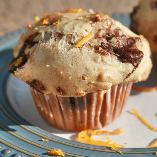 Hearty Chocolate Chip Muffins