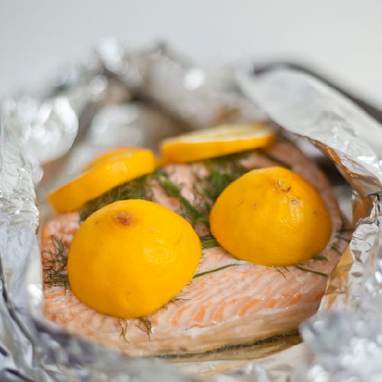 Salmon with Meyer Lemon and Dill