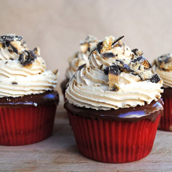 “Tagalong” Cupcakes