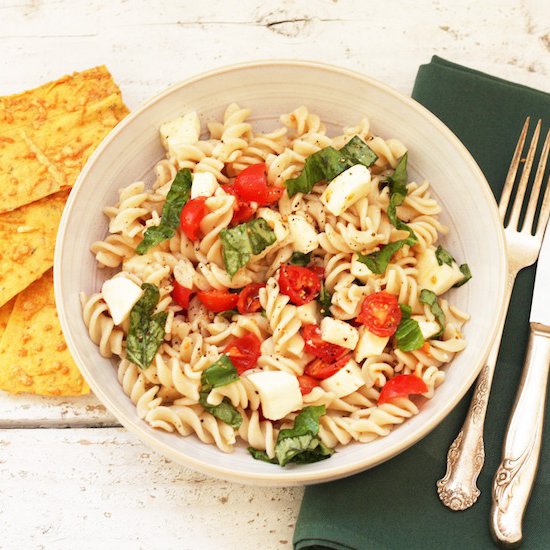 Healthy Pasta Salad Caprese