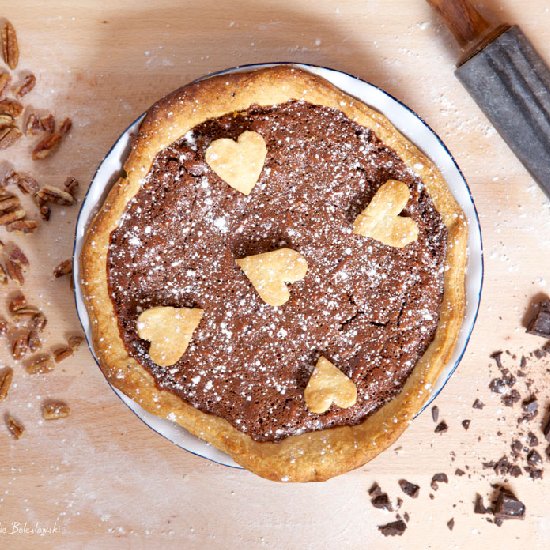 Pecan Brownie Fudge Pie