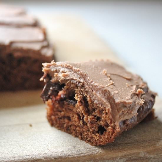 Chocolate Date Tray Cake