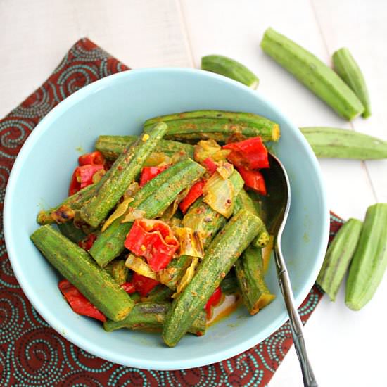 Okra Curry with Coconut Milk