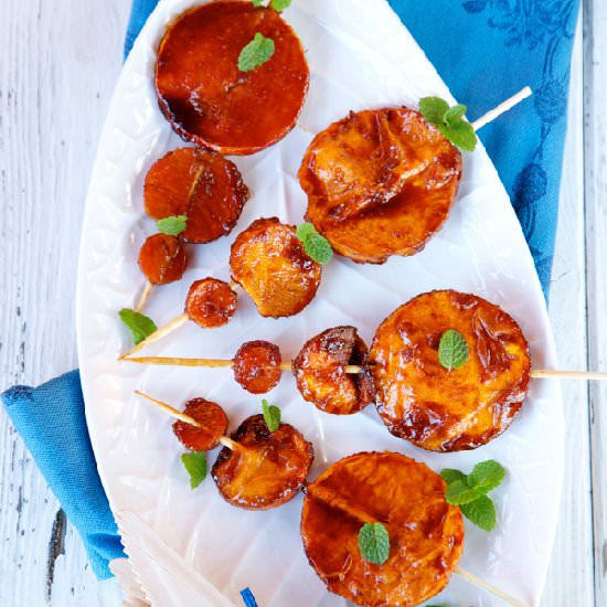 Caramelized Sweet Potato Skewers