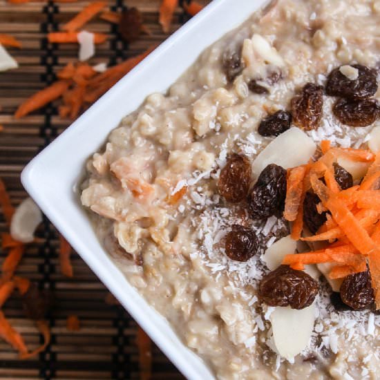 Slow Cooker Carrot Cake Oatmeal