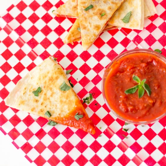 Pepperoni Pizza Quesadillas