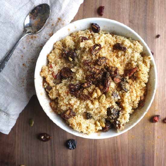 Breakfast Quinoa with Mixed Berries