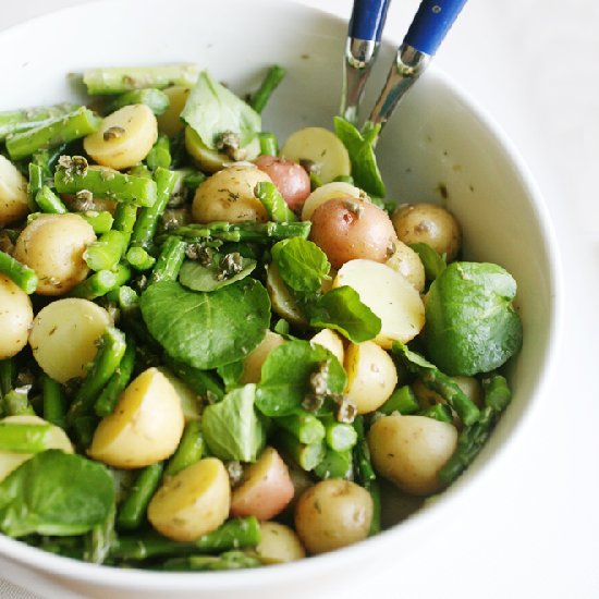 Baby Potatoes with Caper Dressing