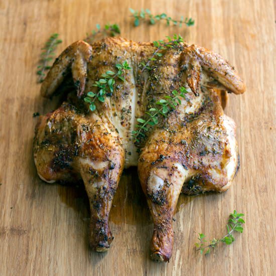 Spatchcock Roast Chicken