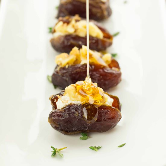 Honey Goat Cheese Dates