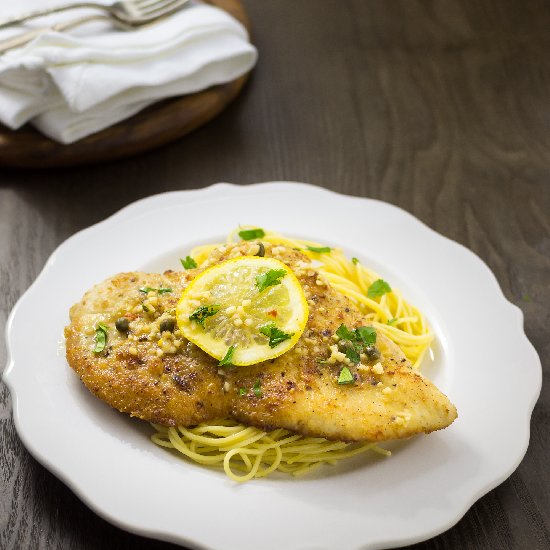 Garlicky Chicken Piccata