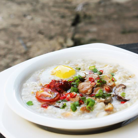 Dried Scallop Conpoy Rice Porridge