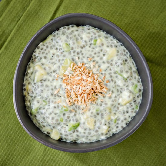 Avocado Coconut Chia Seed Pudding