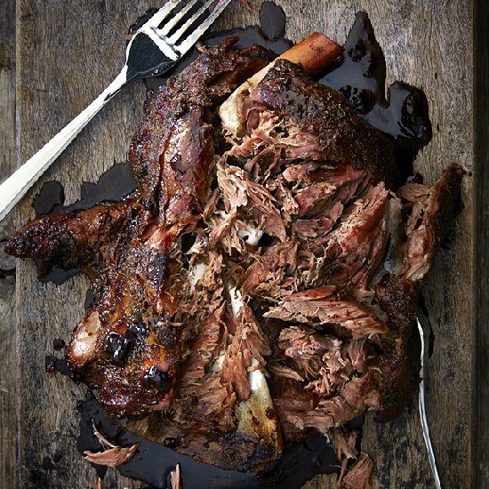 Indo-Greek Slow Roast Lamb Shoulder