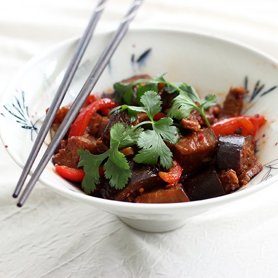 Pork and Aubergine Stir Fry