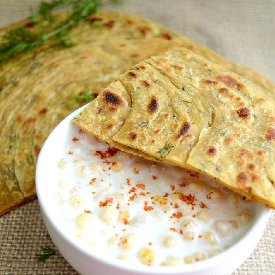 Dill Lachha Paratha