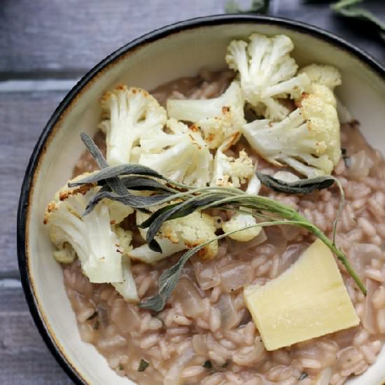 Roasted Cauliflower Risotto