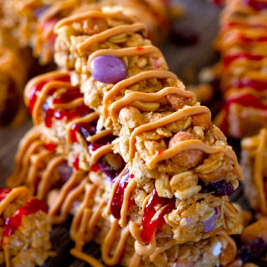 PB & J Granola Bars