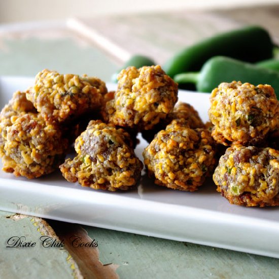 Jalapeno Cheddar Sausage Balls