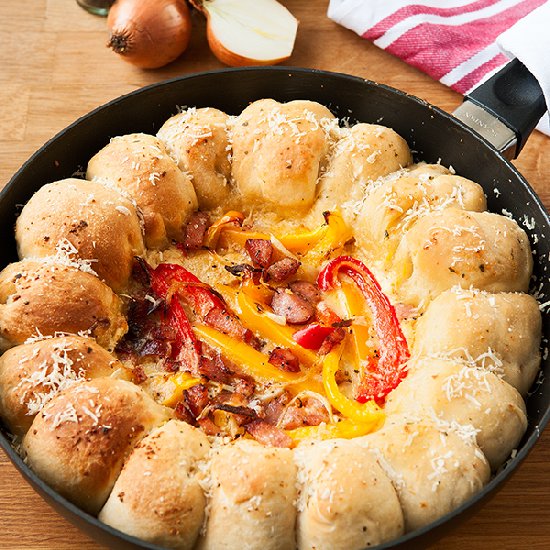 Cheese Bread on Skillet Pan