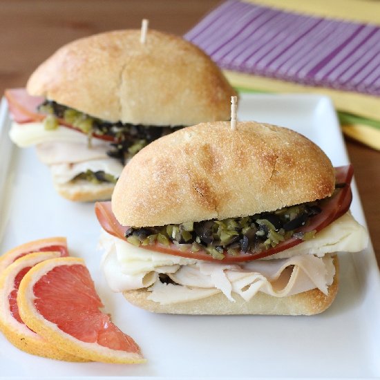 Mini Muffuletta Sandwich