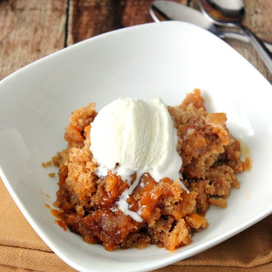 Caramel Butterscotch Crockpot Cake