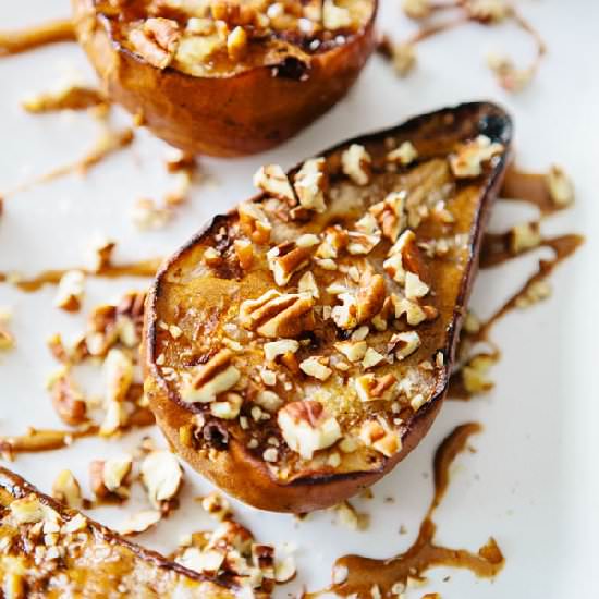 Grilled Pears with Cinnamon Drizzle