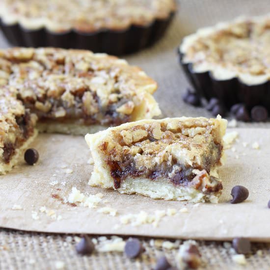 Bourbon Chocolate Pecan Tart