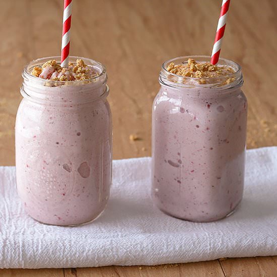 Roasted Strawberry Protein Smoothie