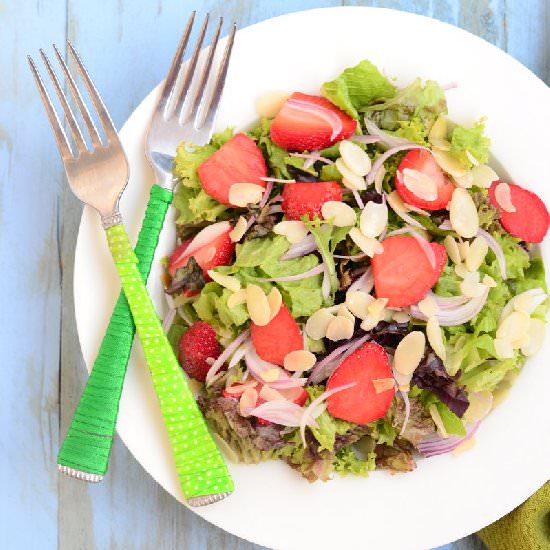 Strawberry and Almond Salad