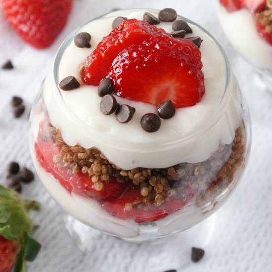 Neapolitan Quinoa Parfait