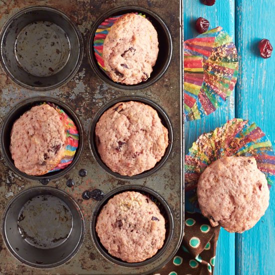 Blood Orange Cherry Muffins