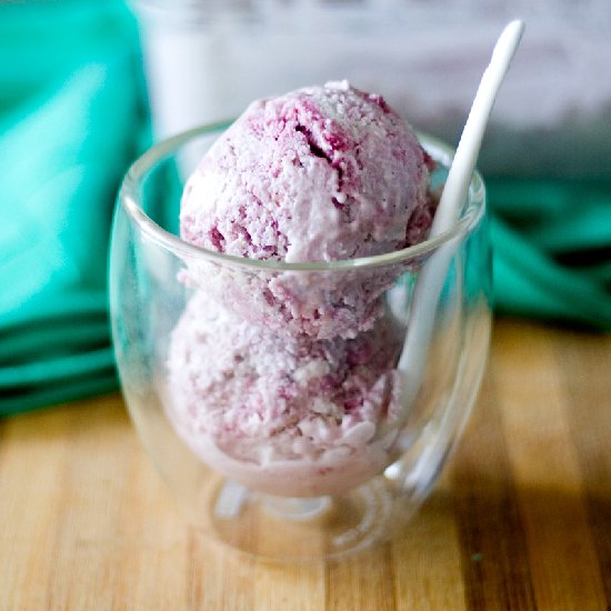 Coconut Raspberry Tahini Ice Cream