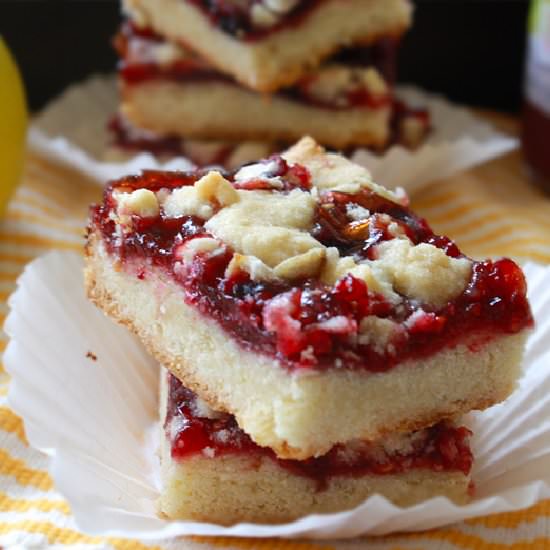 Lemon Berry Crumble Bars