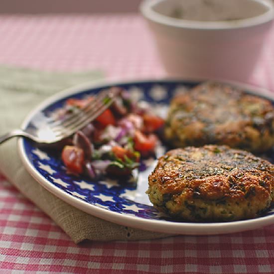 Herb and Mozzarella Fritters