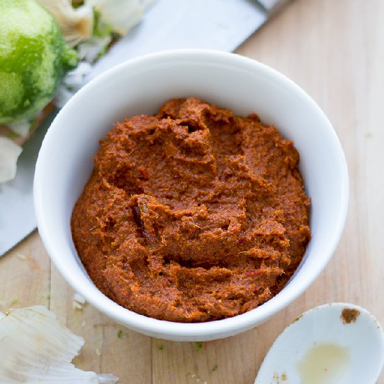 Red Thai Curry Paste from Scratch