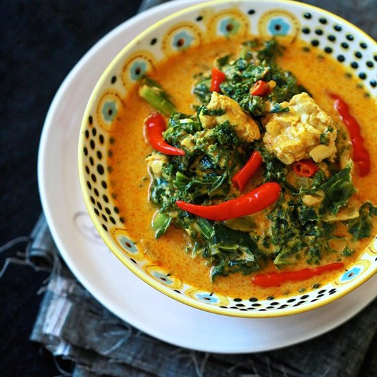 Indonesian Kale and Tempe Curry