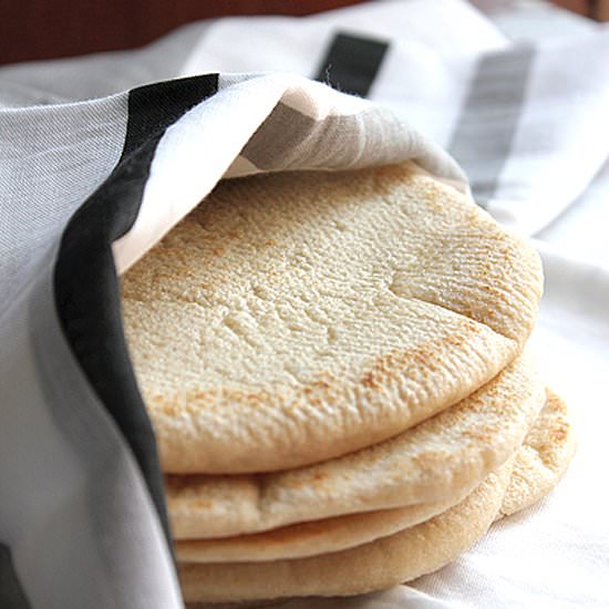 Pita Bread Made on a Stove