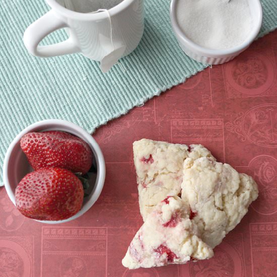 Strawberry Petite Scones