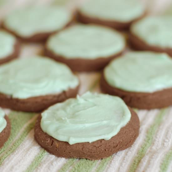 Avocado Mint Chocolate Cookies