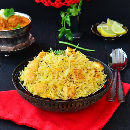 Zafrani Paneer Pilaf