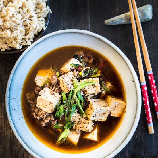 Ma Po Tofu with Ground Lamb