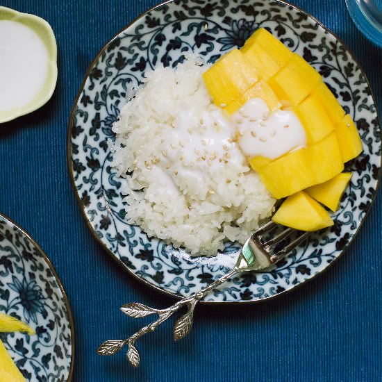 Sticky rice mango