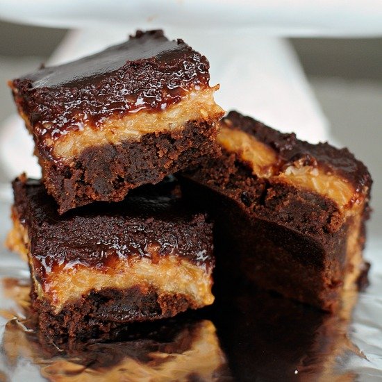 Homemade Samoas Brownies